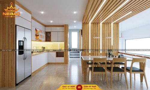 Mẫu nội thất nhà phố 3 tầng mặt tiền 4m