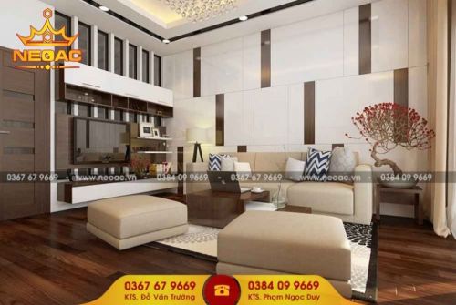 Công ty thiết kế nội thất nhà phố 3 tầng tại Hoàng Mai, Hà Nội