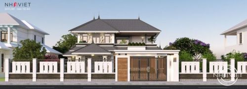 Biệt thự 2 tầng mái Nhật 1.2 tỷ đồng đẹp không tỳ vết