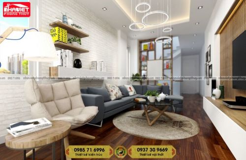 Thiết kế nội thất chung cư hiện đại 75m2 Sun Ancora 2 phòng ngủ