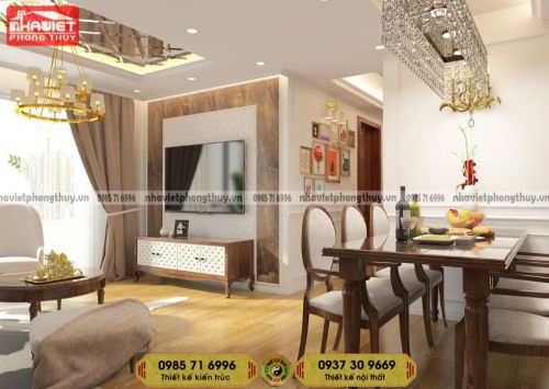 Thiết kế nội thất chung cư tân cổ điển Sun Grand City Thụy Khuê