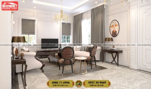 Thiết kế nội thất tân cổ điển 2 phòng ngủ Sun Grand City Ancora