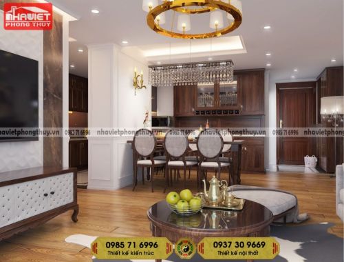 Thiết kế nội thất tân cổ điển 3 phòng ngủ Vinhomes West Point