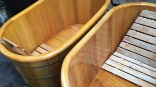 Sản xuất bồn tắm gỗ Pơ Mu