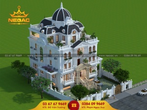 Cổng nhôm mạ đồng đúc hút chân không cho biệt thự tân cổ