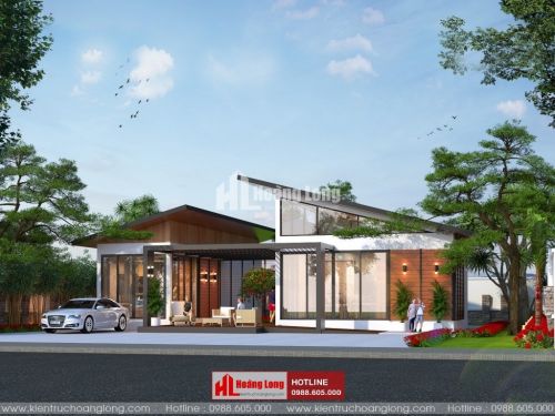 Thiết kế biệt thự 1 tầng 100m2 tại huyện Vĩnh Cửu