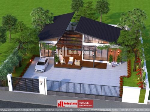 Thiết kế biệt thự 1 tầng 100m2 tại huyện Vĩnh Cửu