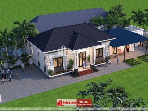 Thiết kế biệt thự 1 tầng 100m2 tại huyện Lý Sơn