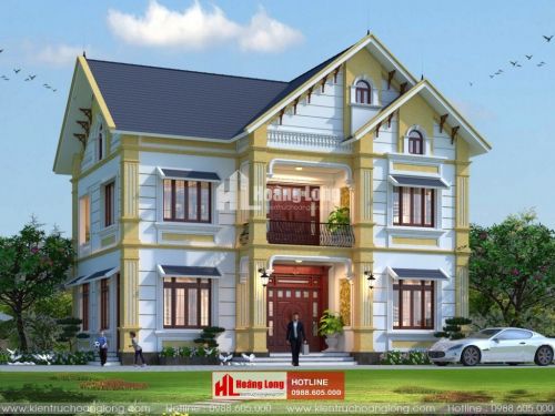 Thiết kế biệt thự 2 tầng tại Phổ Yên - Thái Nguyên HL51095