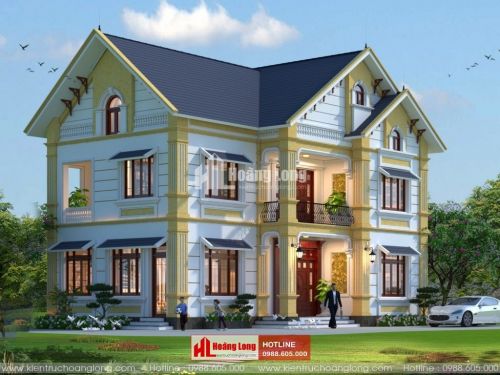 Thiết kế biệt thự 2 tầng tại Phổ Yên - Thái Nguyên HL51095