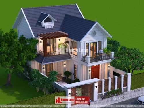 Phong thủy phòng khách biệt thự 2 tầng tại Phổ Yên HL51140