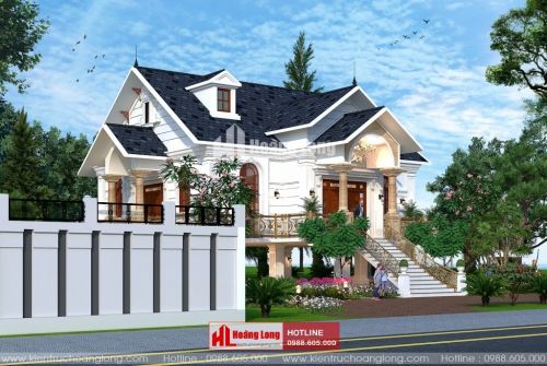 Thiết kế sân vườn biệt thự 2 tầng tại Điện Biên Phủ HL51145