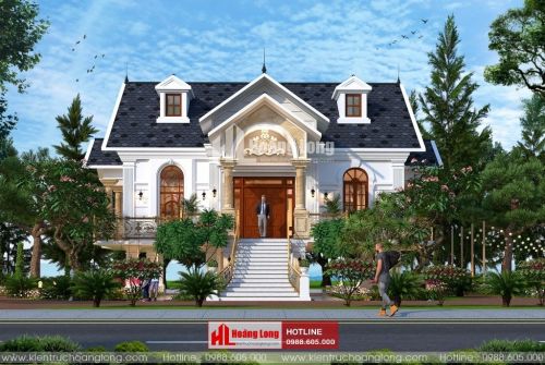 Thiết kế sân vườn biệt thự 2 tầng tại Điện Biên Phủ HL51145