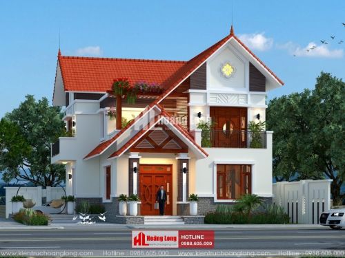 Thiết kế biệt thự 2 tầng hiện đại tại Hạ Long HL51155