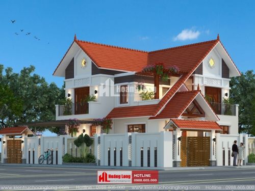 Thiết kế biệt thự 2 tầng hiện đại tại Sầm Sơn HL51180