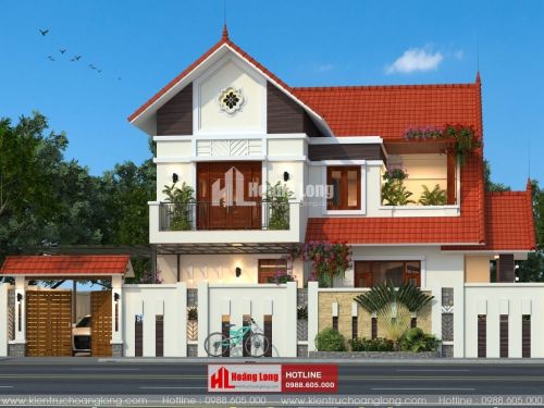 Thiết kế biệt thự 2 tầng hiện đại tại Sầm Sơn HL51180