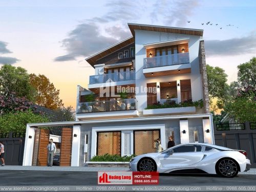 Phong thủy phòng khách biệt thự 3 tầng tại Quỳ Châu HL51287