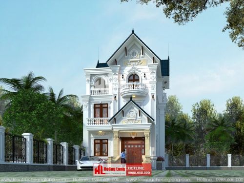 Thiết kế biệt thự 3 tầng tân cổ điển tại Diên Khánh HL51600