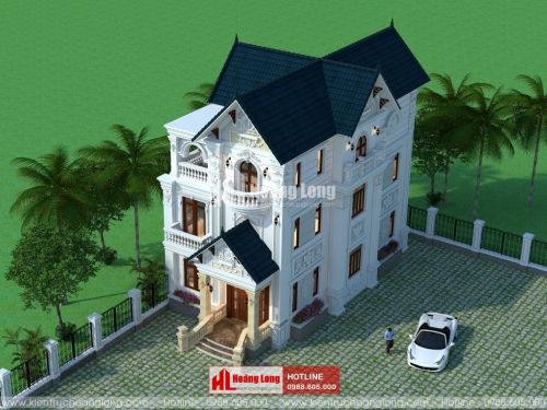 Thiết kế biệt thự 3 tầng tân cổ điển tại Diên Khánh HL51600