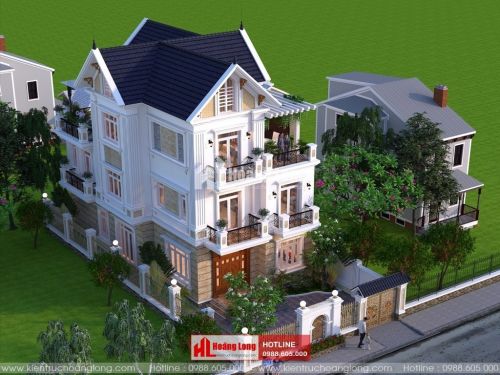 Phong thủy cửa chính biệt thự 3 tầng tại Mộc Châu HL51609