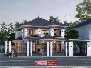 Thiết kế sân vườn biệt thự 2 tầng tại Thủ Dầu Một HL50927