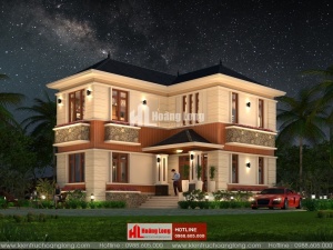 Thiết kế biệt thự 2 tầng hiện đại tại Bình Lục HL50936