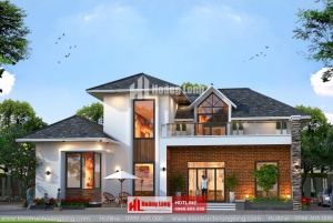 Thiết kế biệt thự 2 tầng hiện đại tại Xuân Trường HL50957