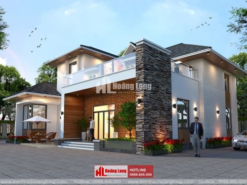 Thiết kế biệt thự 2 tầng hiện đại tại Xuân Trường HL50957