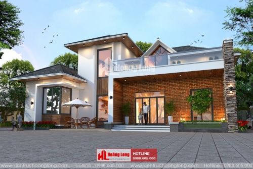Thiết kế biệt thự 2 tầng hiện đại tại Xuân Trường HL50957