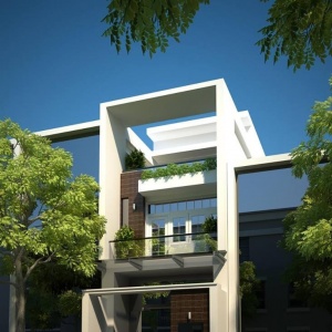 Mẫu nhà phố 3 tầng hiện đại