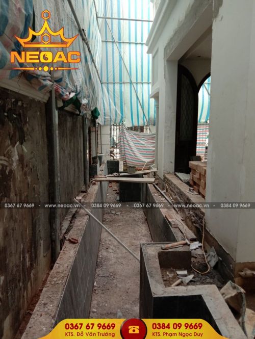 Thi công tiểu cảnh sân vườn tại tuylip 0443 vinhomes riverside