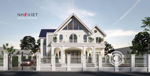 Mẫu biệt thự 2 tầng hiện đại đẹp nhất