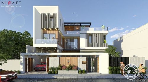 Mẫu biệt thự 2 tầng hiện đại đẹp nhất