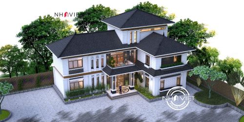 Mẫu biệt thự 2 tầng hiện đại đẹp nhất