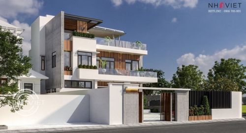 Mẫu biệt thự 2 tầng hiện đại đẹp nhất